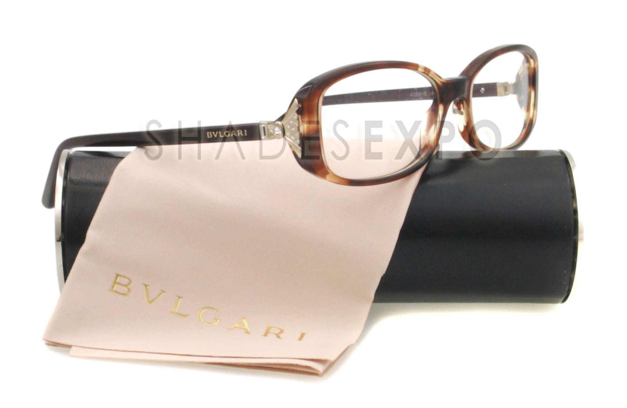 New Bvlgari Eyeglasses BV 4060B Havana 5218 BV4060B 54mm