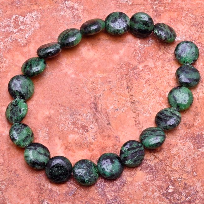 beads stone name natural zoisite authentic sold per 20pcs shape button 