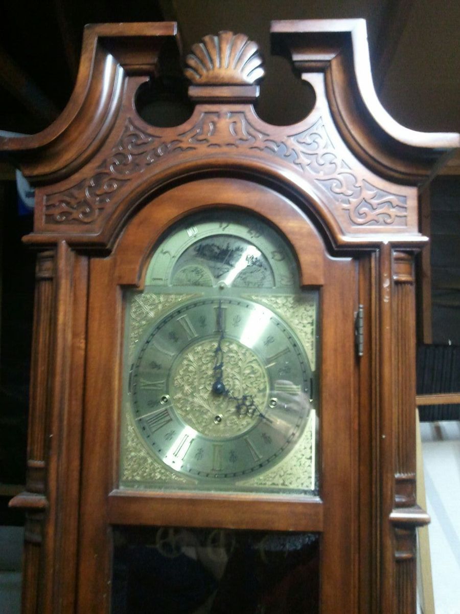 Origonal Herschede Kieninger Movement Grandfather Clock