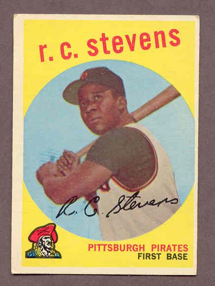 1959 topps 282 r c stevens pirates vg ex ex we are america s oldest 