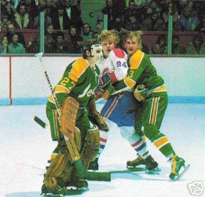  California Golden Seals Gilles Meloche Stitch Hockey