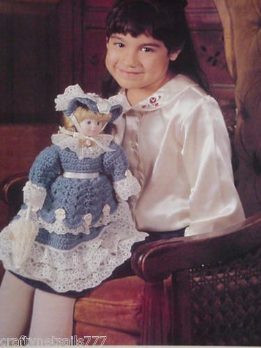 Caitlin Victorian Doll Dress 13 15 Crochet Pattern