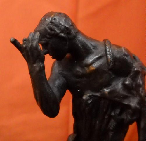 Signed A. Rodin Burghers of Calais Bronze Statue Pierre de Wiessant 