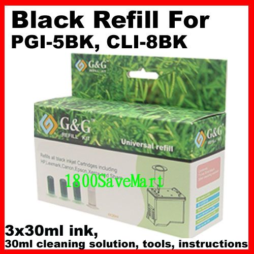 Canon PIXMA iP3300 iP3500 iP4200 MP500 Black Ink Refill