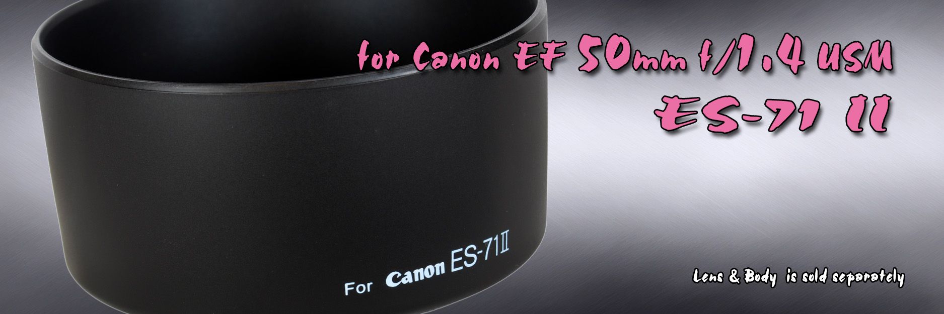 ES 71II ES 71 II Lens Hood for Canon EF 50mm F1 4 USM