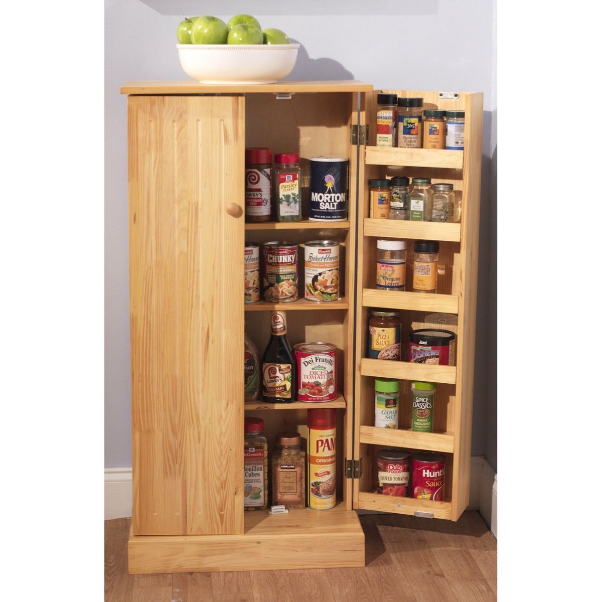   Utility Storage Pantry Cabinet Kitchen Food Storage Space Canned Goods