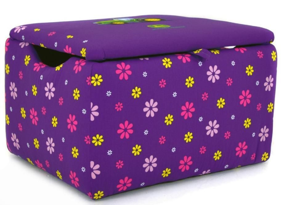 Kids ~ CHILDRENS STORAGE BOX~ JOHN DEERE ~ Purple Toy Box~ 1400