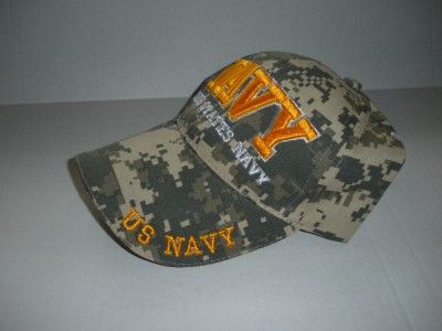 navy w shadow anchor camo cap hat