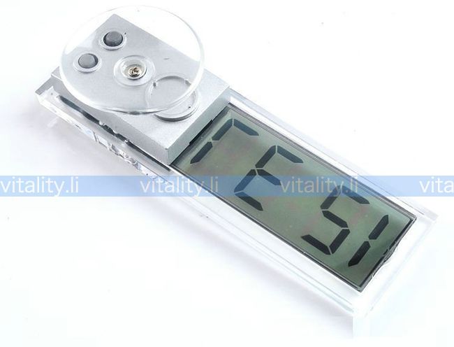   Dashboard Auto Car Clock Button Battery Adsorption Small Clock