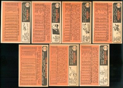 1966 Topps Baseball CALIFORNIA ANGELS Team Lot (22) w/FREGOSI,PIERSALL 