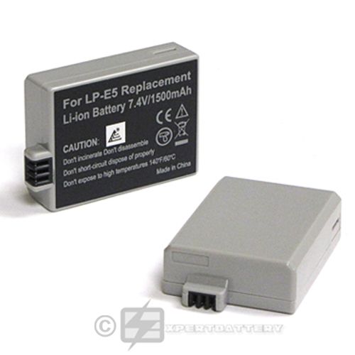 NEW battery for LP E5 LPE5 Canon EOS 450D Rebel T1i XS Xsi digital 