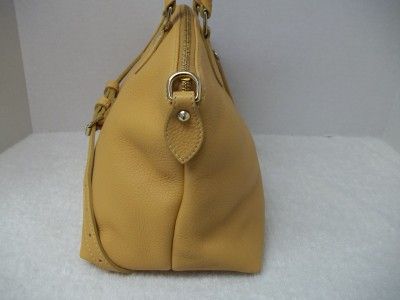 Dooney and Bourke Dillen Leather Satchel in Chamois