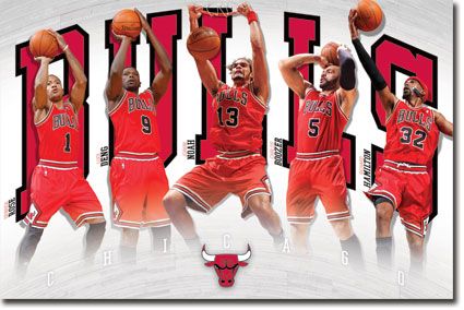 NBA Chicago Bulls Derrick Rose Carlos Boozer Luol Deng Richard 