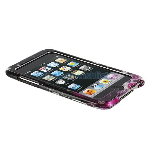 Pink Black Case Cover for iPod Touch 3rd Gen 3G 2nd 2G