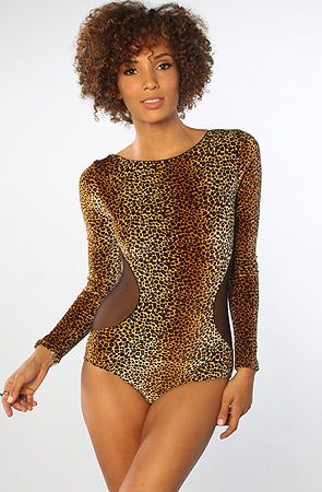 Karmaloop One Rad Girl The Caterina Bodysuit Brown Multi