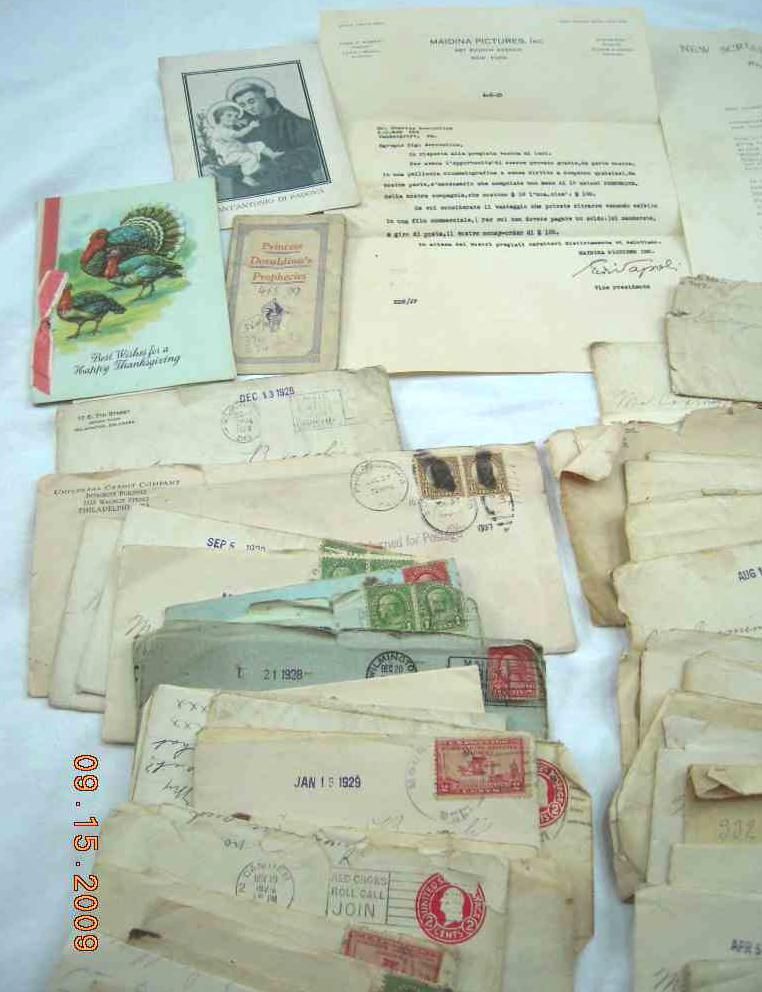 Lot 1920 Antique Carmine Broccoli Family Ephemera 100pc