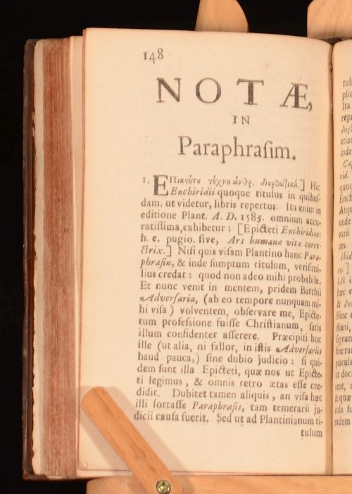 details a very scarce copy of casaubon s edition of the enchiridion of 