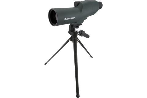 Celestron 15 45x50 Zoom Refractor Spotting Scope Matte Black w Tripod 