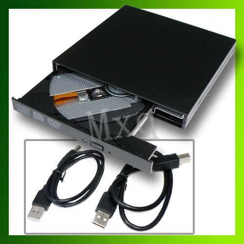 New USB 2 0 External 8x DVD 24x CD ROM R RW Drive Burner for Netbook 