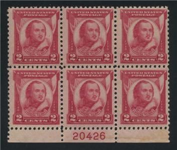 US Scott 690 2¢ General Pulaski MNH Plate Block of 6