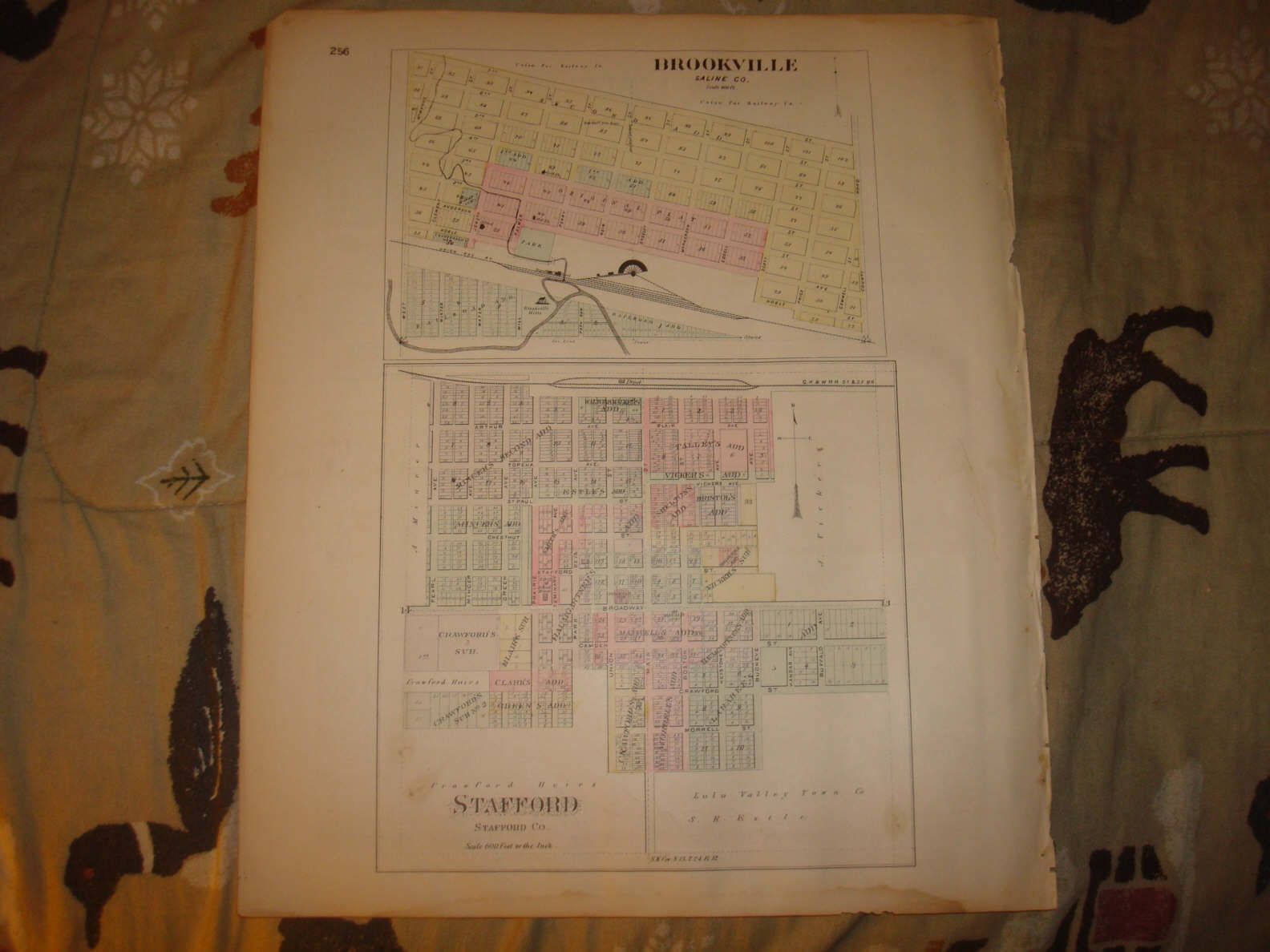 Brookville Stafford Macksville Cassaday Kansas Map