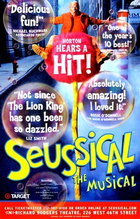 Dr Seuss Broadway Poster Seussical Kevin Chamberlain