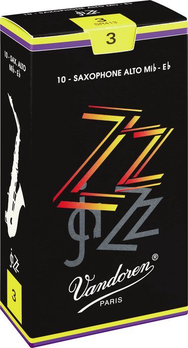 Vandoren ZZ Alto Saxophone Reeds Strength 3 Box of 10