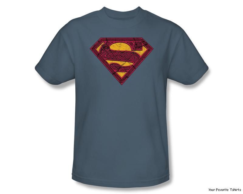 Licensed DC Superman Celtic Shield Adult Shirt s 3XL