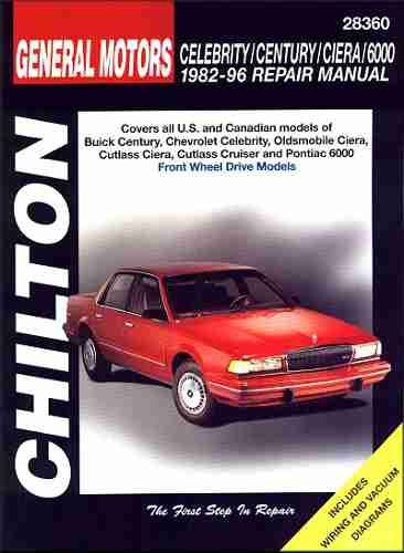 Century Chevy Celebrity Olds Ciera Cutlass Cruiser 6000 Repair Manual 