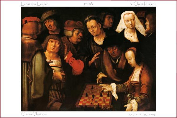 Lucas Van Leyden Renaissance Chess Painting Dutch Art