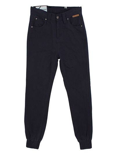 Criminal Damage Brick Lane Cuffed Chino Trousers Navy