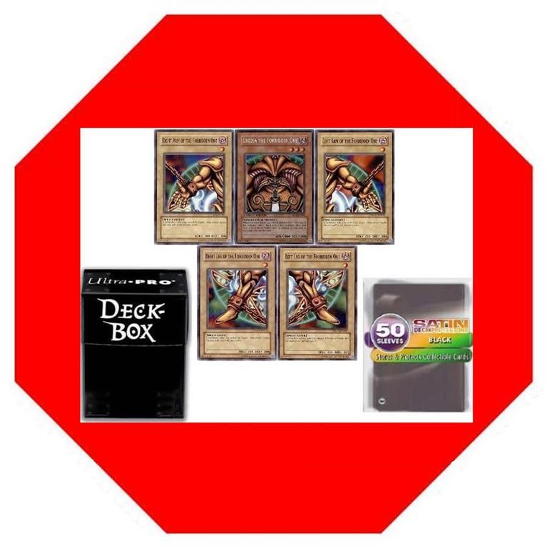 Exodia The Forbidden One 5 Card Set with Box Sleeves