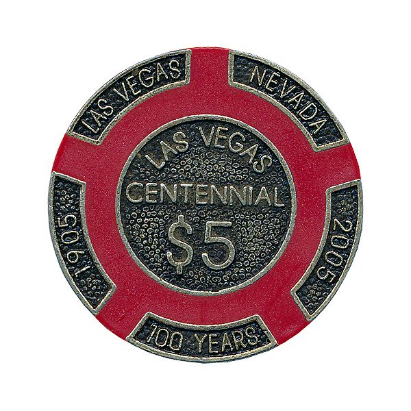 100 16gr $5 Centennial Las Vegas Chips BRASS CORE Heavy Chips *