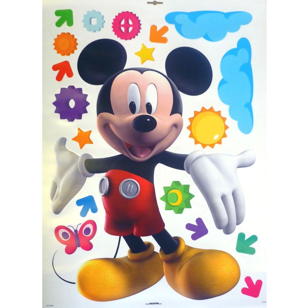 Mickey Mouse Club House Giant Magic 19 Stickers New