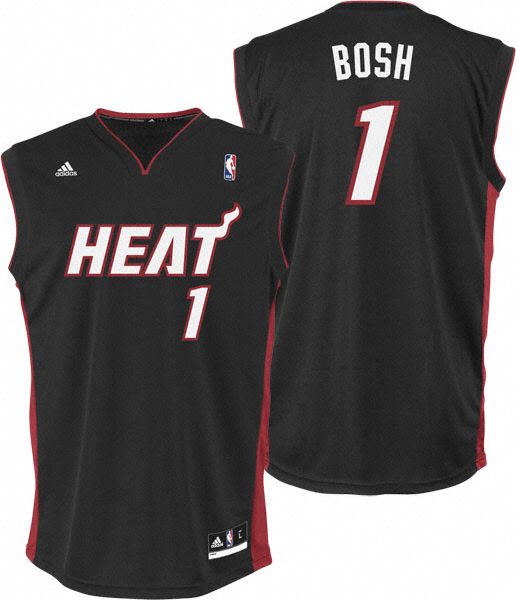 Miami Heat Chris Bosh 1 Road Basketball Jersey