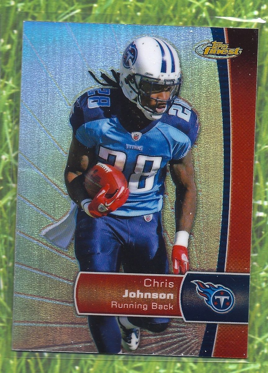 CHRIS JOHNSON 2012 Topps Finest Refractor #41 Tennessee TITANS CJ2K a