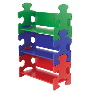 kidkraft kids puzzle bookshelf bookcase book shelf kk 14400 organize