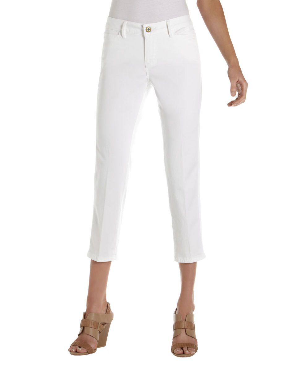  Christopher Blue Capri Pants White