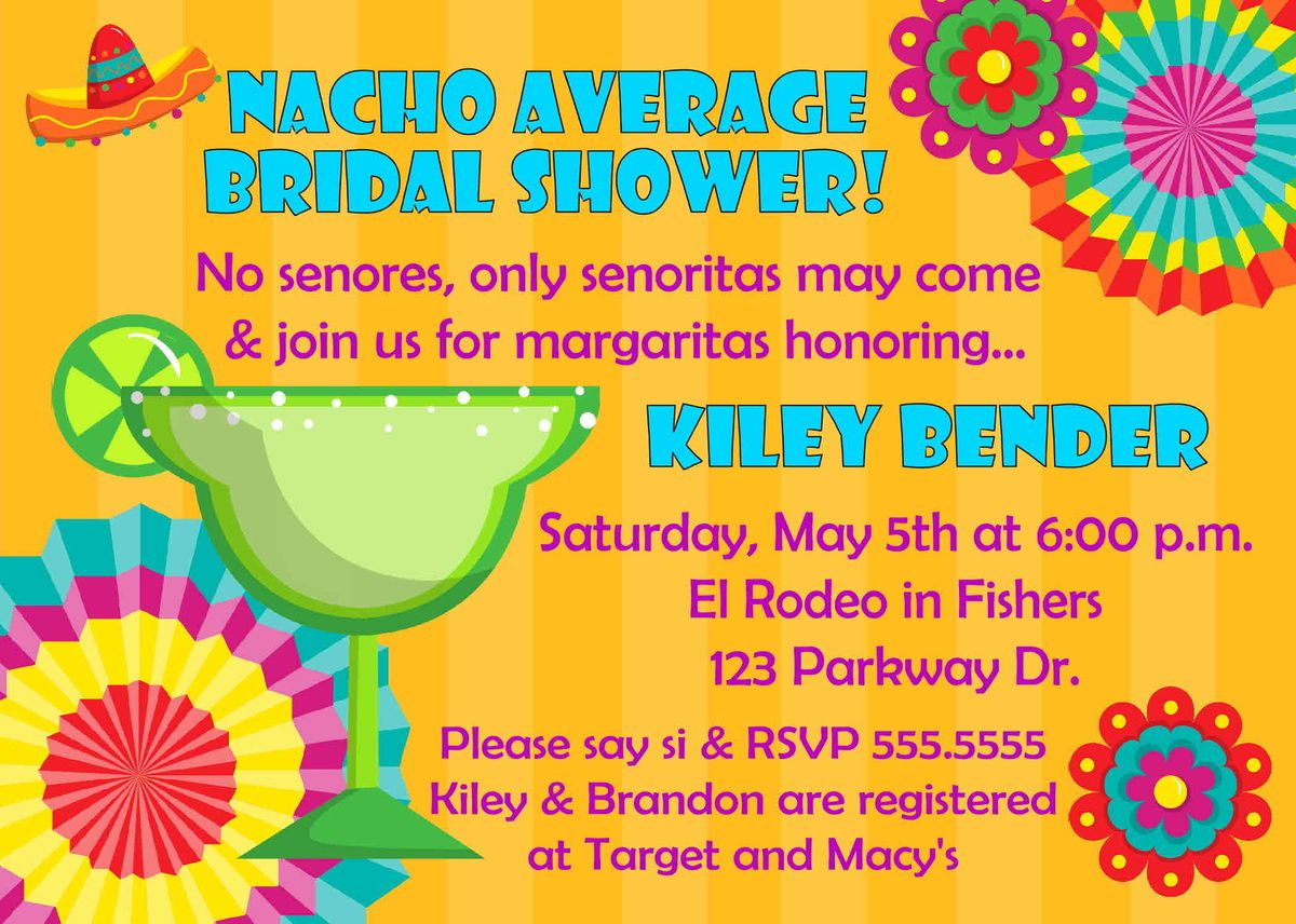  Bachelorette Party Birthday Cinco de Mayo Margarita Shower