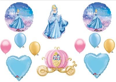 Cinderella Carriage Birthday Party Balloons Decorations Supplies