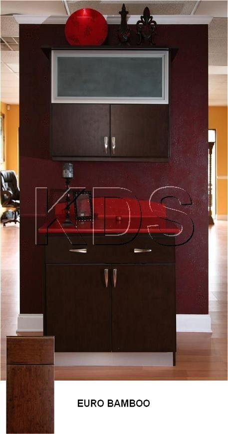 Euro Bamboo RTA Kitchen Cabinets Eco Friendly with Beefy Frameless