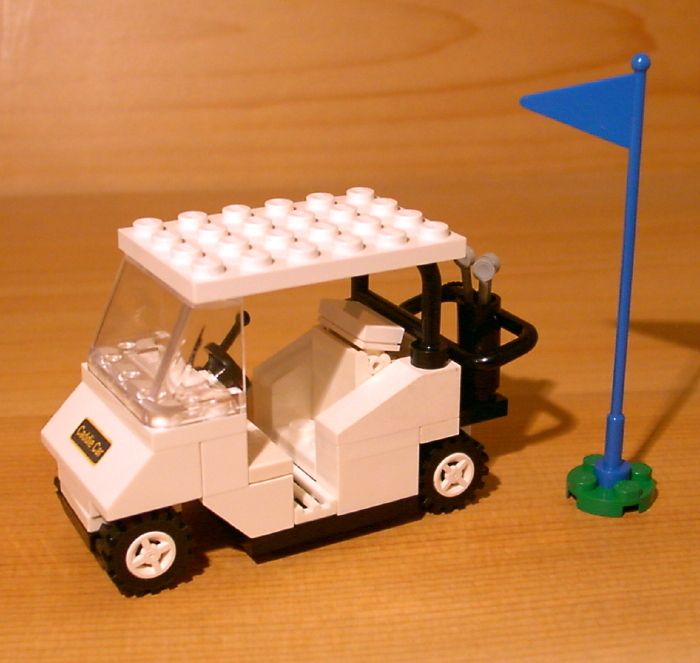 COOL CUSTOM GOLF CART for town/city/club/train LEGO white golfer gift