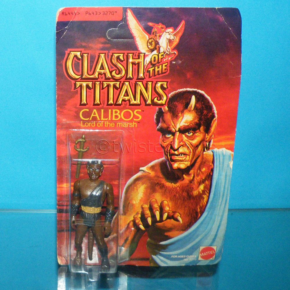 VINTAGE 1980 MATTEL CLASH OF THE TITANS CALIBOS MOC CARDED RARE