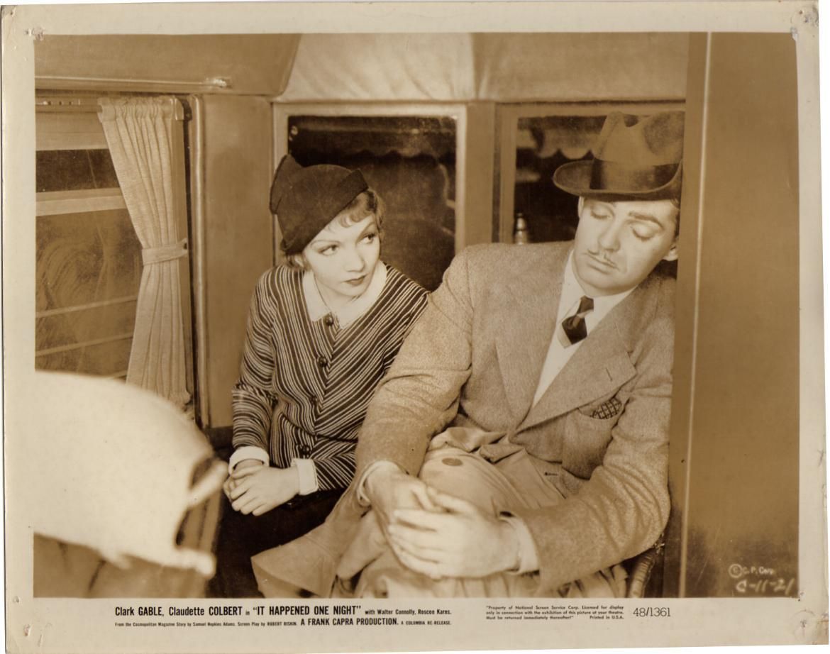 Clark Gable Claudette Colbert It Happened One Night F14295