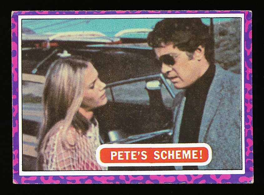 Mod Squad 1968 Topps Petes Scheme 18 Michael Cole as Pete Cochran