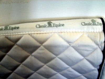 classic equine white all purpose english saddle pad