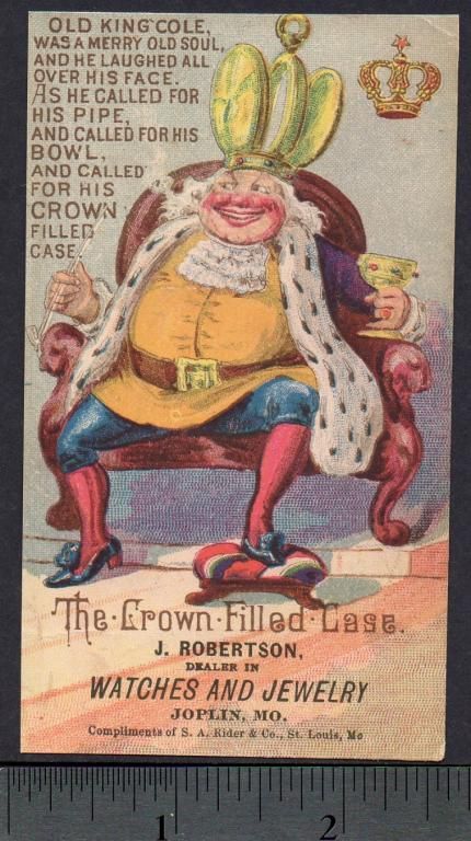 Old King Cole Nursery Rhyme Poem Crown Watch Joplin MO