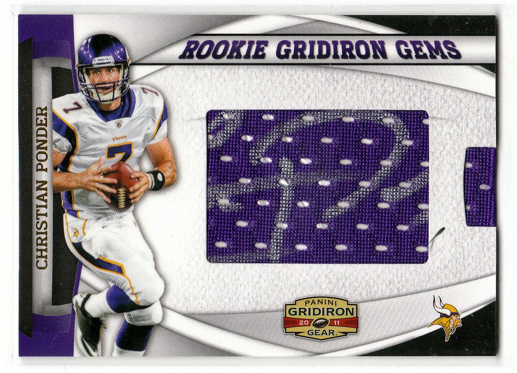  Gridiron Gear Rookie Gridiron Gems Auto Christian Ponder 210