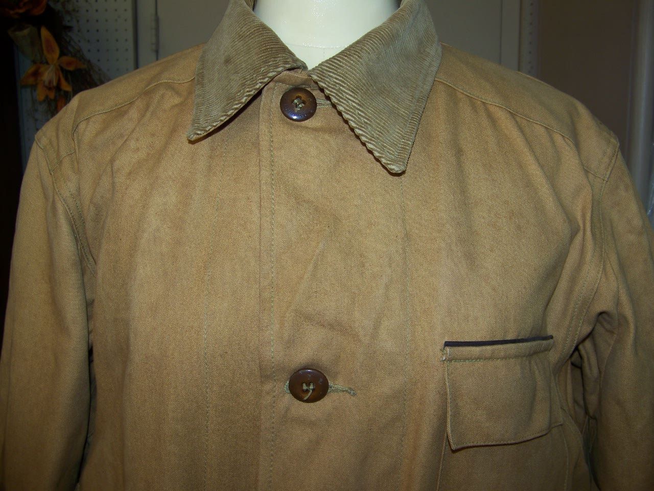 Vintage 50s 60s Duxbak Sportsmens Waterproof Hunting Fishing Coat