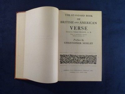 The Standard Book of British and American Verse 1932